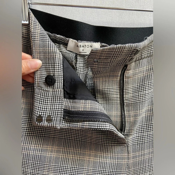 Babaton Aritzia Plaid IVY high waisted trousers pants Sz 0 - Picture 8 of 15